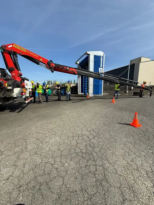 Formation pratique grue Palfinger